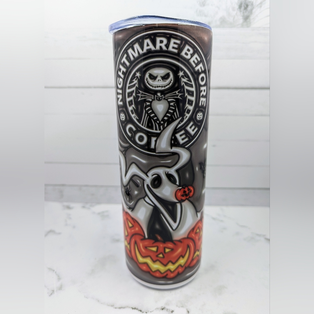 Nightmare Before Christmas Inspired Tumbler